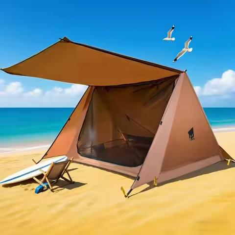 Outdoor Tent Waterproof 2 Person 3 Season Shelter Lightweight Tent (no poles)