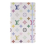 二手LOUIS VUITTONLVxTM Notebook MM Jane by Takashi Murakami，白色紙張，男女通用。
