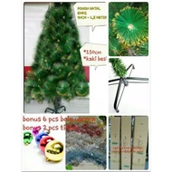 Christmas tree 5 feet (1.5 meters) free 2 tinsels (slinger) and 6 balls