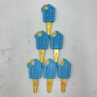 6PCS For CAT 5P8500 Heavy Equipment Keys Excavator Ignition Key Excavator Accessories Switches