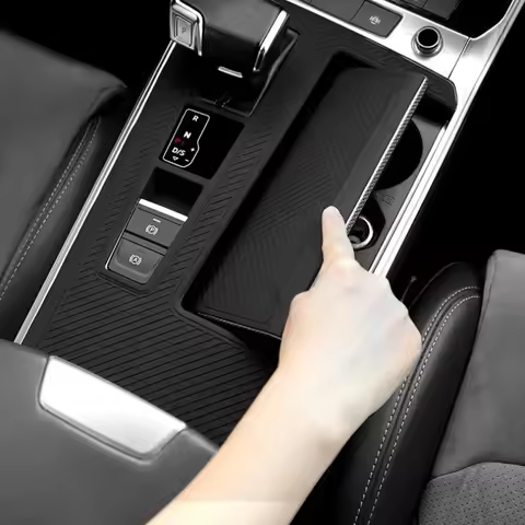 For Audi A6L C8 A7 4K 2019-2024 Central Control Gear Panel Film File Silicone Protective Pad Interio