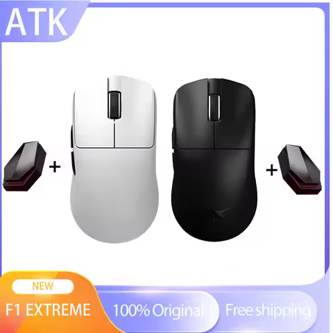 New ATK Blazing Sky F1 Extreme Mouse Liekong F1 Double 8K PAW3950 FPS Wireless Gaming Mouse Lightwei