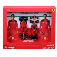 Bburago 1:43 Ferrari SF23 F1 Twin Pack