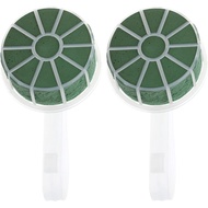 2pcs Wedding Bouquet Holder, Flower Foam Holder, Bridal Bouquet Handle, Green, 6. 88 X 3. 74 X 2. 75