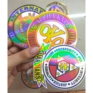 Holographic Alpha kappa Rho & other fraternity logo High quality laminated vinyl sticker