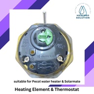 Heating Element & Thermostat 2 1/4" for pecol storage water heater and Solarmate solar heater