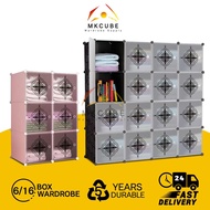 NEW ARRIVAL 6/16 Box Cabinet Wardrobe / almari rak kasut bertutup almari plastik viral