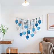 【ahlsen shop】 Blesiya macrame lá treo tường trang trí nội thất dấu Thảm Bohem ký túc xá rìa