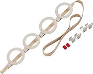 LIKE-IT NDH-04 Wall Mount Storage, Easy Installation, Door Hook (Set of 4 Hat Hooks), Beige, Compati