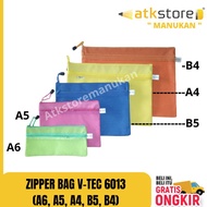 Zipper Bag V-Tec 6013 (A5 A4 A6 B4 B5) / makeup Pouch / pencil case / multipurpose container