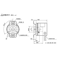 Hanrong NUX Rotating Encoder HE40B-6-50-3-T-24 HE40B-6-50-3C-N-24