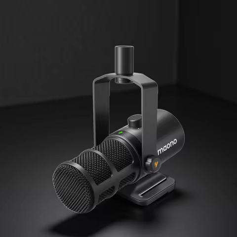 maono PD400X USB/XLR Dynamic Microphone All Metal With One-Touch Mute Headphone Jack And Volume Cont