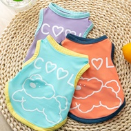 Summer Ice Silk Thin UV protection fabric Small Dog Clothes Pet Clothes Vest Cat Clothes