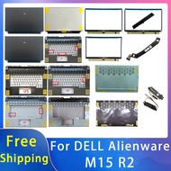 New For Dell Alienware M15 R2;Replacemen Laptop Accessories Lcd Back Cover/Front Bezel/Palmrest/Bottom With LOGO 021MXM 0XT6VC