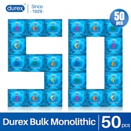 [Bulk 50pcs] MIX Types Natural Latex Safe Contraception Durex Condoms for Men Easy-On Sleeve Condom Sealed Package