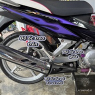 304 stainless steel salaya screw set for Ex135 (2005-2010) exhaust screws with red washer