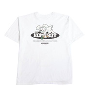 HOMEBOY เสื้อยืดผู้ชาย เสื้อ OVERSIZE เสื้อยืดสีพื้น เสื้อเท่ๆ ลาย HB.CARROTS.-C.WHITE