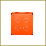▩ ▦ ◇ ORANGE PVC SQUARE JUNCTION BOX with COVER Utility Box FIRE RETARDANT HEAVY DUTY  FOR ELECTRIC