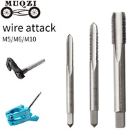 MUQZI Bicycle Screw Tap M5 M6 M10 Drill Bits Taps MTB Road Bike Stem Thread Taps Tail Hook Disc Brak