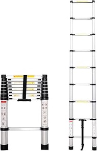 BAOYOUNI Telescopic Ladder Aluminum Folding Extension Ladders Multi-Purpose Household Tool for Home 