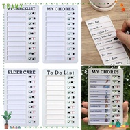 TEAMY Checklist Daily Planner My Chores Plastic Memo Reusable Planning Board