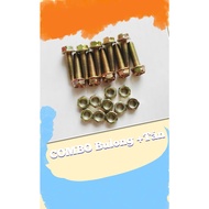 [Pack of 20] bolts and screws M4.6, M5.5 + 20 rivets (nuts) of many sizes bolt and nut set screw and