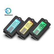 LY6W LCD Screen Battery Capacity Indicator Suitable for 12-48V Lead Acid Battery 3-15S Lithium Batte