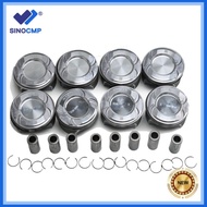 Promotion 8pcs A2780302317 Engine Pistons Set +0.5mm Fit For Mercedes-Benz W222 W166 W221 4.6L 4.7L 