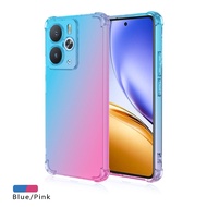 เคส TPU ไล่ระดับสีแบบถุงลมรับแรงกระแทกใหม่สำหรับ Realme 14 5G 14T เคสหลังฝาครอบป้องกัน