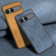 For Sony Xperia 10 VII 5 VII 1 VII Shockproof PU Vintage Leather Hybrid Bumper Case Cover