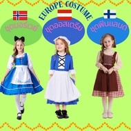 National Costume In Europe Norwegian Outfit Finnish Dress Austrian Norway Finland Austria Set