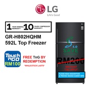 (SEDA) LG 592L Fridge Top Freezer GR-H802HQHM with DoorCooling & Fresh 0 Zone Inverter Refrigerator 
