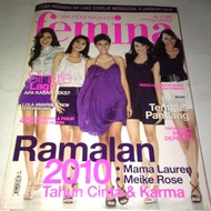 majalah Femina tahun 2010 cover juara wajah femina tahun 2009