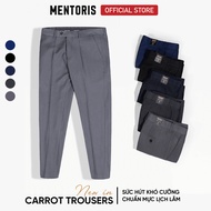 Mentoris Form CARROT Premium Men's Casual Pants, Elegant Slim Fit Men's Trousers, Thick Stretch Fabr