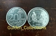 Koin 20 sen singapore 20 cent singapura edisi baru