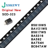 100PCS SMD Schottky Barrier Diode B5819WS SL BAV21WS T3 B5817WS SJ BAS316 BA592 BAT54H BC847AW 20V 3