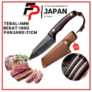 FN20 Originally  Kitchen knife Pisau Viral Pisau lapah Pisau jepun 4MM Tebal Pisau berkualiti pemega