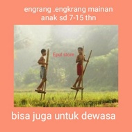 Bamboo jongkrang size 160 bamboo congkrang coconut shell egrang/ traditional toy egrang/ school assi