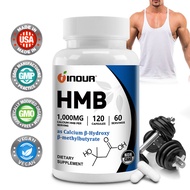 HMB Capsules 1000mg 30 To 120 Capsules by INOUR | Calcium HMB | Non GMO Fitness Dietary Supplement