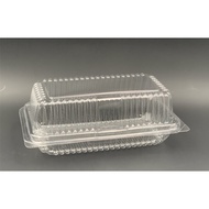 OPS - H14L - BENXON Plastic Tray with Lock [ 50pcs± ] Bakery Disposable Plastic Clear Food Box - Bek