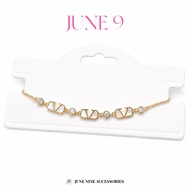 JUNE 9 | Gold Plated Bracelet | Adjustable Size Bracelet | Korean Style Jewelry