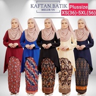 Baju kurung batik plussize XS-5XL baju kurung kaftan batik plussize baju kurung batik murah.