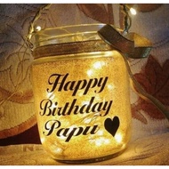 Glitter Glowing Wording Jar
