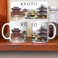 Kyoto Clipart Watercolor City Around the World Landmark Destination Fushimi Inari Qaisha Japan Ceram