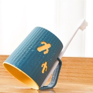 Blessed * Cactus Toothbrush Cup Mouthwash Wash Can Be Upside Down Brushing With Handle Holder [DB380