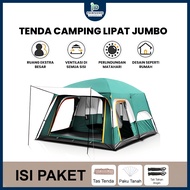 TENDA Jumbo Camping Tent 10-13 Person Outdoor Tent with 2 Rooms Waterproof Luxury Automatic | PAWSOM