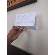 CUSTOM Acrylic 3mm sunken writing bent 2 with bracket to the wall overall size 29.7cm x 44.76cm