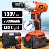 25000mAh Electric Cordless Power impact Tools 198V Hammer Drill Driver Wrench