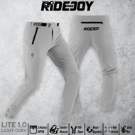 Lite1.0 LIGHT GRAY- men's bicycle pants NON PADDING long pants stretch RIDE AND JOY allmountain bike