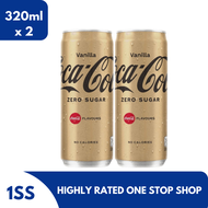 Coke Zero Sugar Vanilla, 320ml set of 2